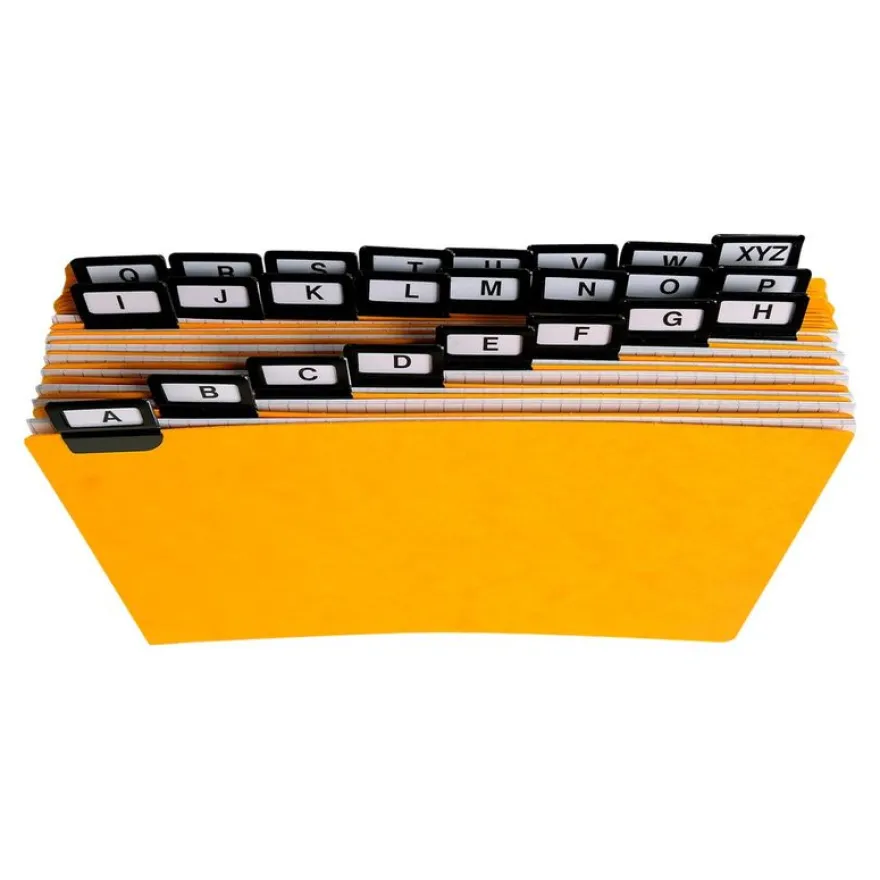 Exacompta - Intercalaires alphabétiques pour boîte à fiches - 24 positions A à Z