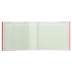 Exacompta - Journal de caisse ou banque - 19 colonnes : 13 débits/6 crédits - 27 x 32 cm horizontal