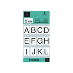 Exacompta - Lettres adhésives A à Z - police 50 mm - vinyle - noir