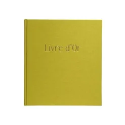 Exacompta - Livre d'or 140 pages tranche or 21x19cm Pop N Co Lime