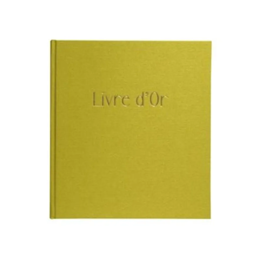 Exacompta - Livre d'or 140 pages tranche or 21x19cm Pop N Co Lime