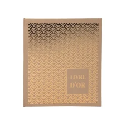 Exacompta - Livre d'or 140 pages tranche or - 21x19cm - PALMYRE nude ass