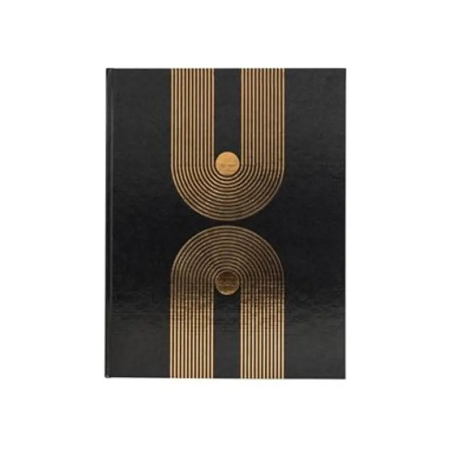 Exacompta - Livre d'or 100 pages tranche or 27x22cm Graphik noir