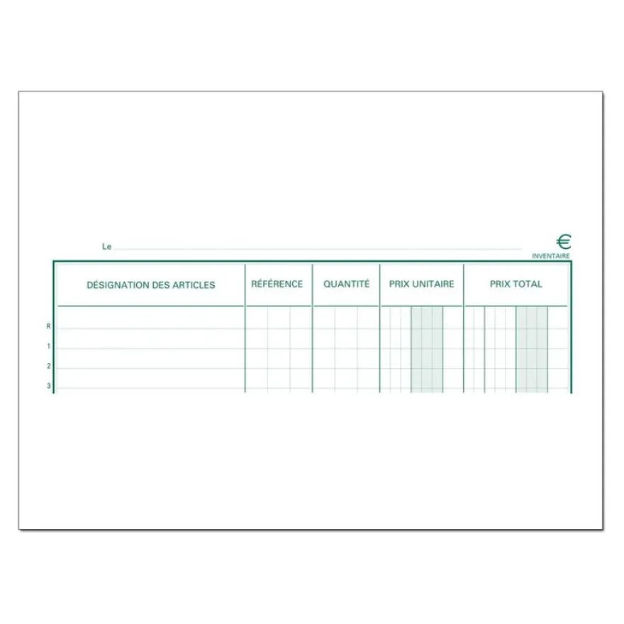 Exacompta - Livre d'inventaire - 80 pages - 32 x 19,5 cm