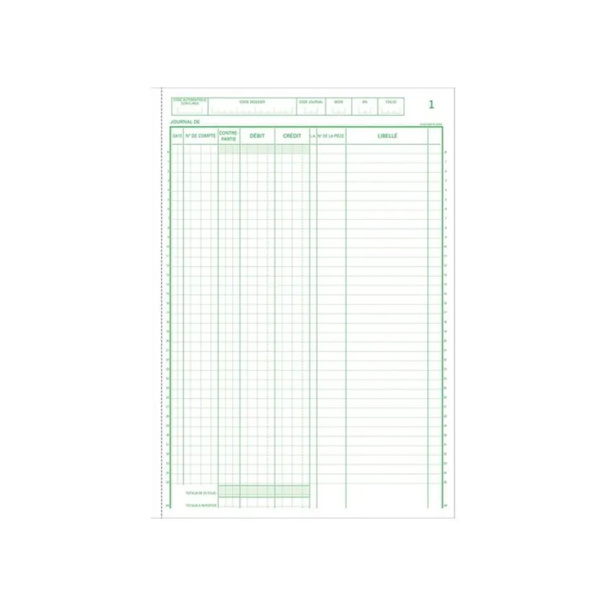 Exacompta - Manifold Bordereau de saisie - 50 dupli - A4