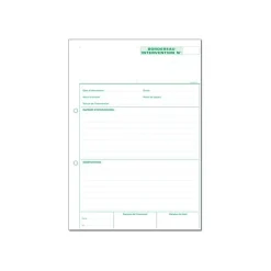 Exacompta - Manifold Bordereau d'intervention - 50 dupli - A4