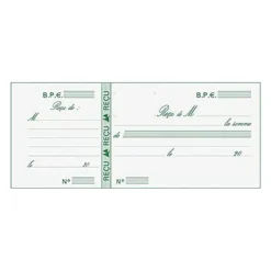 Exacompta - Manifold Carnet de "reçus" - 9 x 13 cm