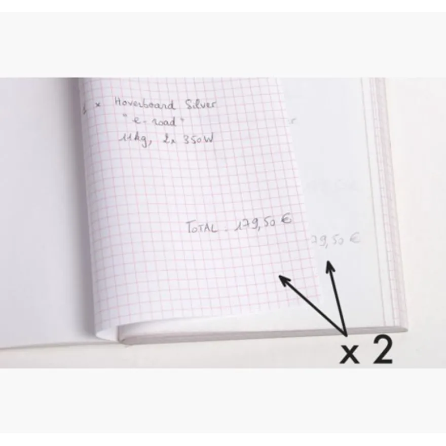 Exacompta - Manifold Carnet de factures pour micro-entrepreneurs - 50 dupli - 21 x 14,8 cm