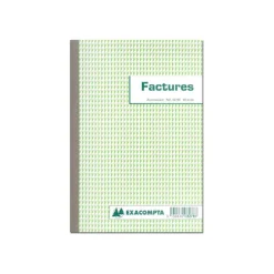Exacompta - Manifold Carnet de factures avec TVA - 50 dupli - A5