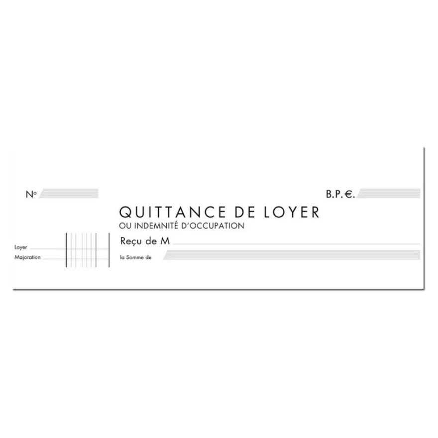 Exacompta - Manifold Carnet de quittances de loyer - 50 tripli - 12,5 x 21 cm