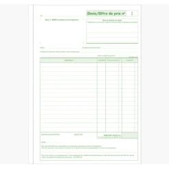 Exacompta - Manifold Carnet de devis pour micro-entrepreneurs - 50 dupli - A4