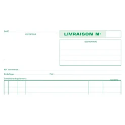 Exacompta - Manifold Carnet de livraisons - 50 tripli - A4