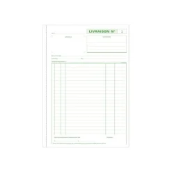 Exacompta - Manifold Carnet de livraisons - 50 tripli - A4
