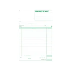 Exacompta - Manifold Carnet de devis/offre de prix - 50 tripli - A4
