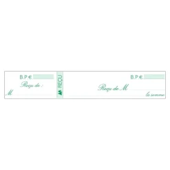 Exacompta - Manifold Carnet de reçus - 50 feuillets - 10,5 x 27 cm
