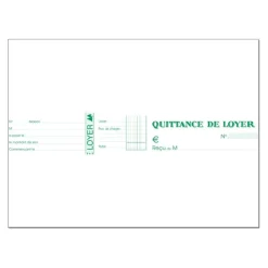 Exacompta - Manifold Carnet de quittances de loyer - 10,1 x 16,5 cm