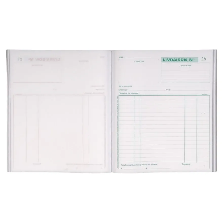 Exacompta - Manifold Carnet de livraisons - 50 tripli - 21 x 18 cm