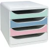 Exacompta - Module de classement Big Box 4 tiroirs Autentik
