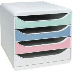 Exacompta - Module de classement Big Box 4 tiroirs Autentik