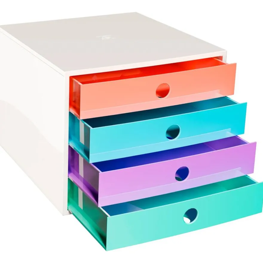 Exacompta - Module de classement FiliBox 4 tiroirs Candy Tidy - 348x284x234 mm