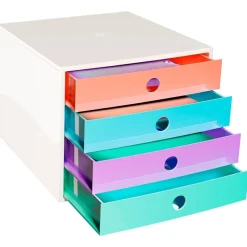 Exacompta - Module de classement FiliBox 4 tiroirs Candy Tidy - 348x284x234 mm