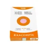 Exacompta - Pack de 100 Fiches Bristol - 12,5 x 20 cm - petits carreaux - non perforées - couleurs assorties