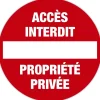 Exacompta - Panneau Défense d'entrer/propriété privée - 20 cm de diamètre