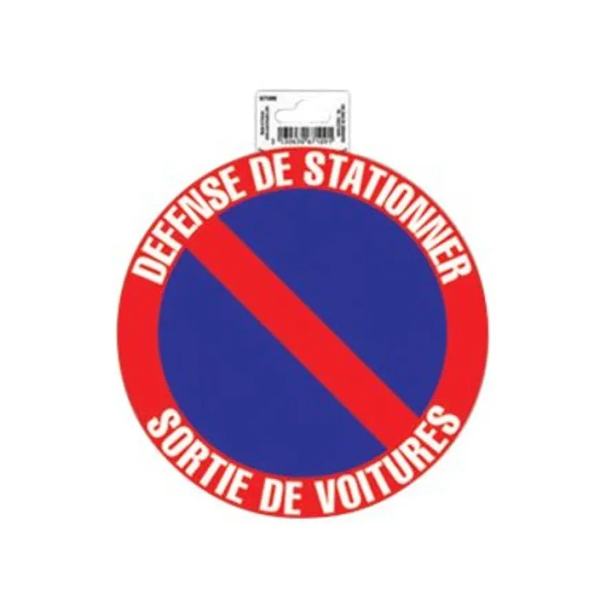 Exacompta - Panneau Défense de stationner/sortie de voiture - 20 cm de diamètre