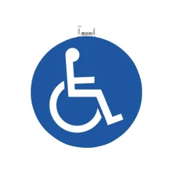 Exacompta - Panneau Parking réservé handicapés - 30 cm de diamètre