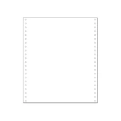Exacompta - Papier listing blanc - 1000 feuilles 240 mm x 11" - bandes Caroll détachables - microperforations 4 côtés