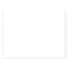 Exacompta - Papier listing blanc - 1000 feuilles 380 mm x 11" - bandes Caroll détachables - 2 plis