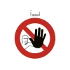 Exacompta - Pictogramme - accès interdit - 200 x 200 mm - rouge