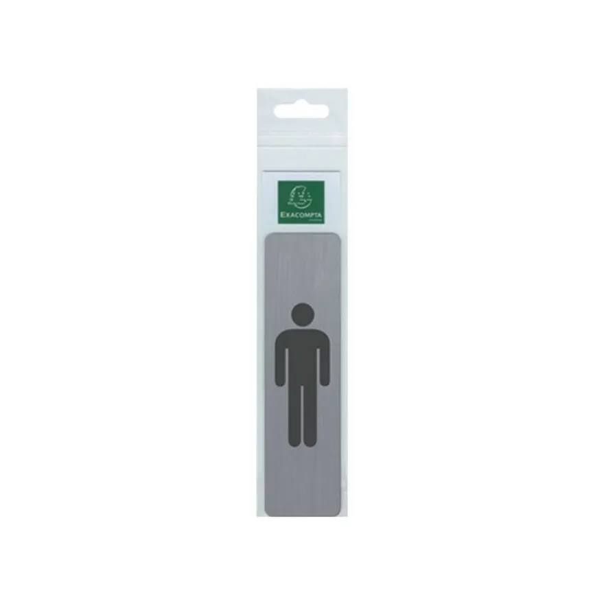 Exacompta - Pictogramme - Homme - 44 x 165 mm - aluminium brossé