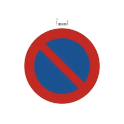 Exacompta - Pictogramme - interdiction de stationner - 300 x 300 mm - rouge