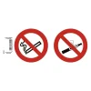 Exacompta - Pictogramme - interdit de vapoter/fumer - 100 x 100 mm - rouge
