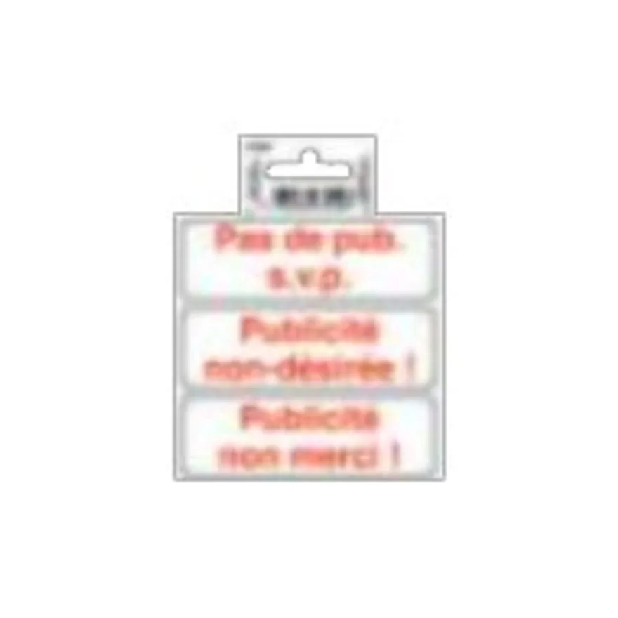Exacompta - Pictogramme - Publicité interdite - 100 x 100 mm