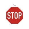 Exacompta - Pictogramme - stop - 300 x 300 mm - rouge