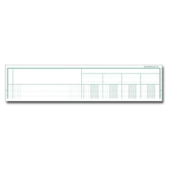Exacompta - Piqûre comptable - 4 colonnes par page - 32 x 25 cm - 80 pages