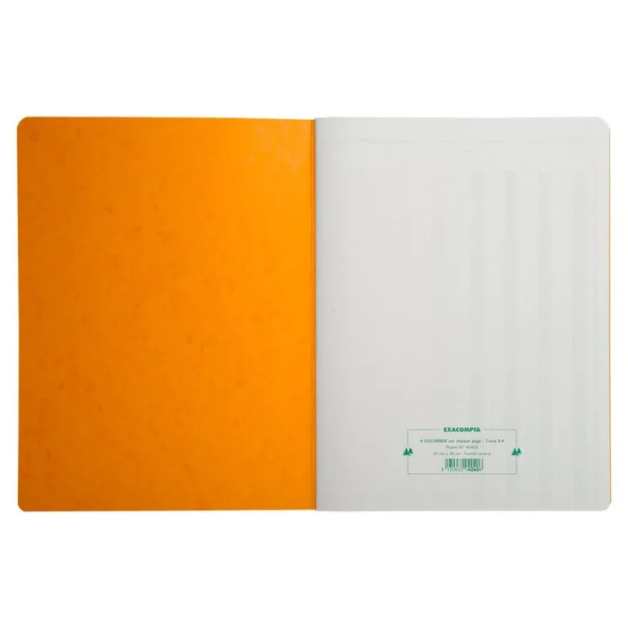 Exacompta - Piqûre comptable - 4 colonnes par page - 32 x 25 cm - 80 pages
