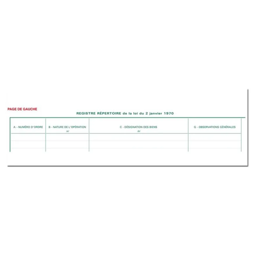 Exacompta - Piqûre pour agents immobiliers et marchands de biens - 25 x 32 cm - 80 pages
