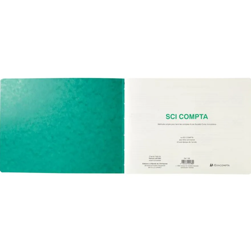Exacompta - Piqûre SCI Compta - 24 x 32 cm - 80 pages