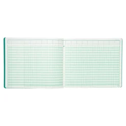 Exacompta - Piqûre tête paresseuse - 17 colonnes sur 2 pages - 27 x 32 cm