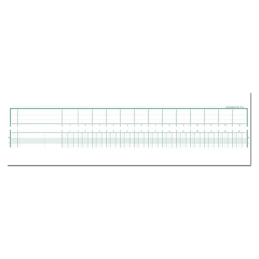 Exacompta - Piqûre tête paresseuse - 13 colonnes par page - 27 x 32 cm