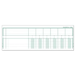 Exacompta - Piqûre tête paresseuse - 6 colonnes par page - A4