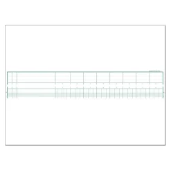 Exacompta - Piqûre tête paresseuse - 8 colonnes par page - 27 x 32 cm