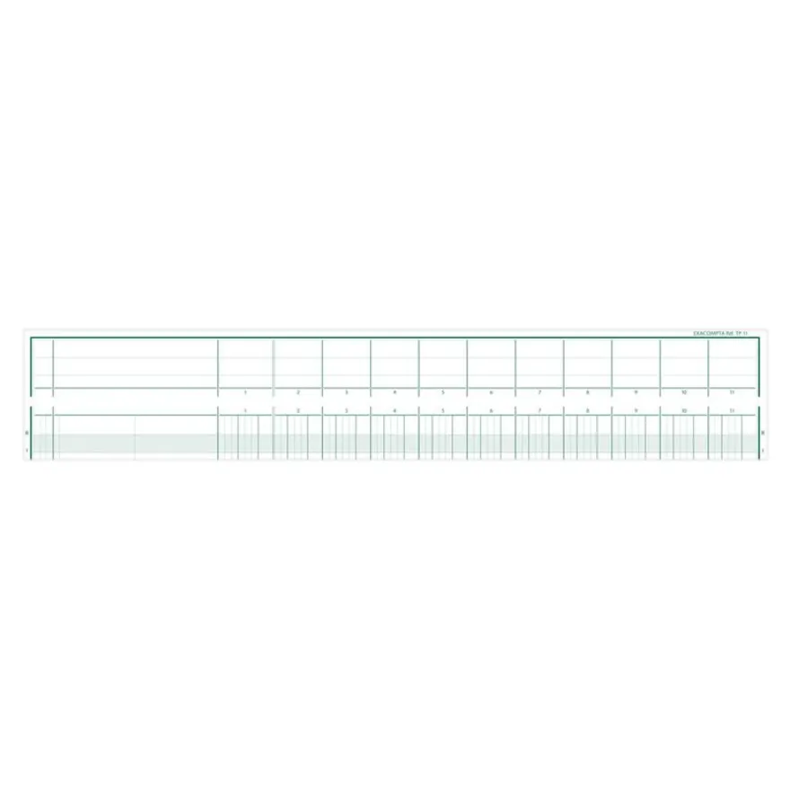 Exacompta - Piqûre tête paresseuse - 11 colonnes par page - 27 x 32 cm