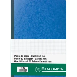 Exacompta - Piqûre 5x5 folioté - 29,7 x 21 cm - 80 pages