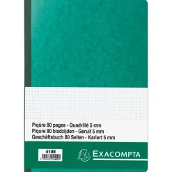Exacompta - Piqûre 5x5 folioté - 29,7 x 21 cm - 80 pages