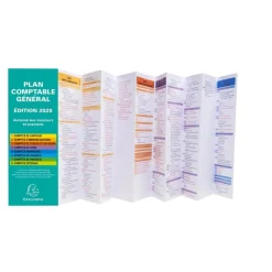 Exacompta - Plan comptable général - 8,5 x 18 cm - en accordéon