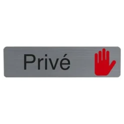 Exacompta - Plaque adhésive - 16,5 x 4,4 cm - Privé